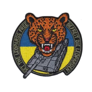 Vapauttakaa Leopardit - velcromerkki