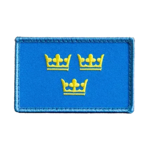 Tre Kronor velcro patch, full colors