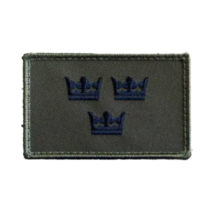 Tre Kronor velcro patch, subdued