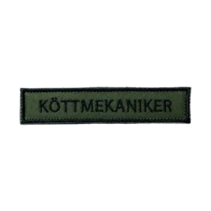 Swedish defence forces, name tag - köttmekaniker