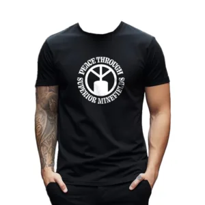 Peace through superior minefields t-paita