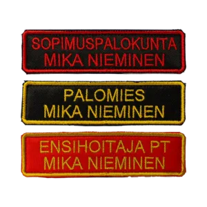 Pelastustoimen nimikyltit
