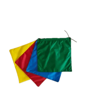 Lippusarja, 40cm x 40cm, vihreä, punainen, sininen, keltainen, 235dtex